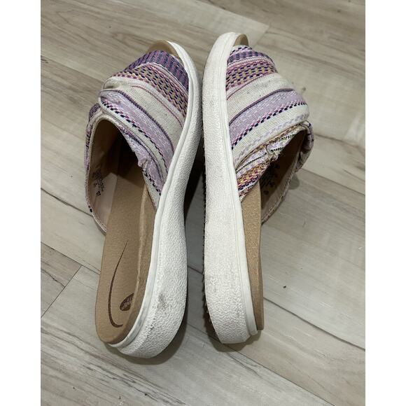 Dr Scholl's Women willow Sandals Slides Colorful Fabric Size 8 - Picture 4 of 7